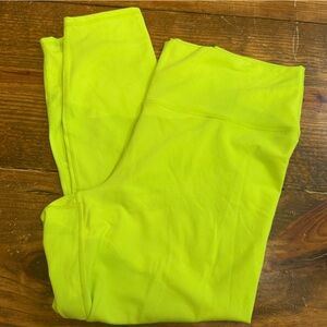Fabletics Neon Yellow/Green PowerHold Leggings